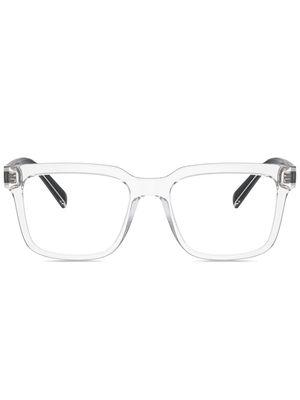 Dolce & Gabbana Eyewear logo-print square-frame glasses - Neutrals