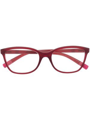 Dolce & Gabbana Eyewear logo-print square-frame glasses - Red