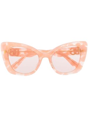 Dolce & Gabbana Eyewear marbled cat eye sunglasses - Pink