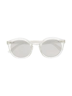 Dolce & Gabbana Eyewear New Pattern round-frame sunglasses - Silver
