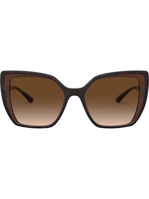 Dolce & Gabbana Eyewear oversize frame sunglasses - Brown