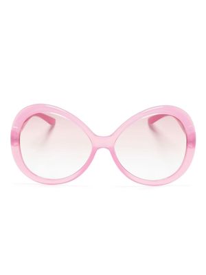 Dolce & Gabbana Eyewear oversized-frame tinted sunglasses - Pink