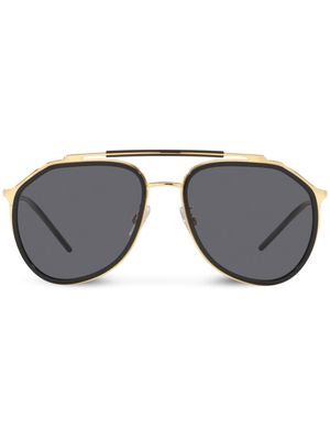 Dolce & Gabbana Eyewear pilot-frame sunglasses - Gold