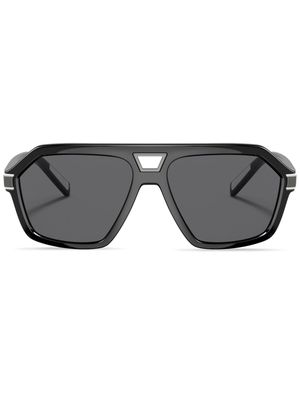 Dolce & Gabbana Eyewear pilot-frame tinted sunglasses - Black