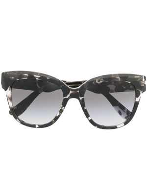 Dolce & Gabbana Eyewear polka-dot oversized sunglasses - Black