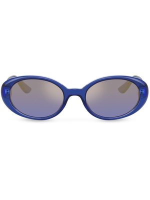 Dolce & Gabbana Eyewear Re-Edition oval-frame sunglasses - Blue