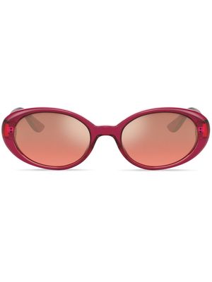 Dolce & Gabbana Eyewear Re-Edition oval sunglasses - Red