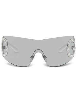 Dolce & Gabbana Eyewear Re-Edition shield-frame sunglasses - Grey