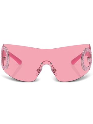 Dolce & Gabbana Eyewear Re-Edition shield-frame sunglasses - Pink