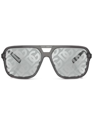 Dolce & Gabbana Eyewear rectangle-frame sunglasses - Grey