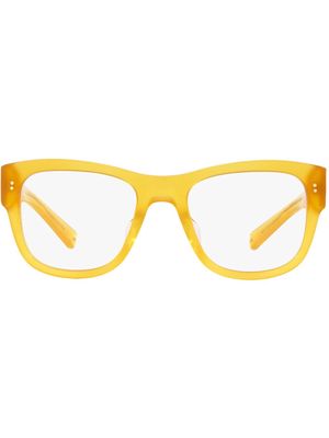 Dolce & Gabbana Eyewear rectangular-frame sunglasses - Yellow