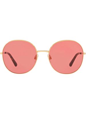 Dolce & Gabbana Eyewear Slim round-frame sunglasses - Red