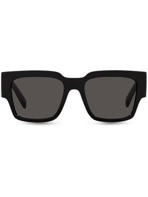 Dolce & Gabbana Eyewear square-frame logo-print sunglasses - Black