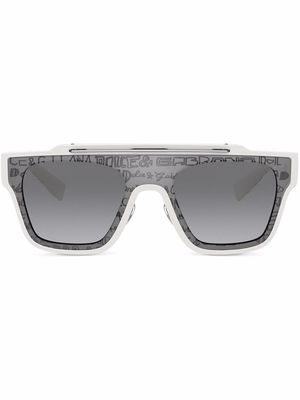 Dolce & Gabbana Eyewear square frame logo sunglasses - Grey