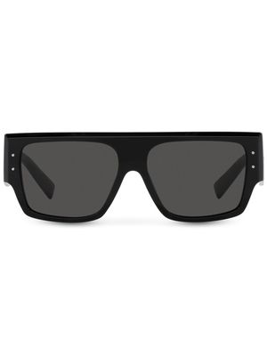 Dolce & Gabbana Eyewear tinted-lens rectangle-frame sunglasses - Black