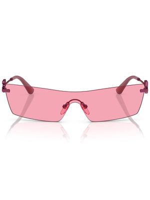 Dolce & Gabbana Eyewear tinted rectangle-frame sunglasses - Pink