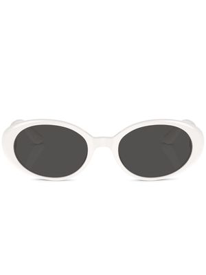 Dolce & Gabbana Eyewear tinted round-frame sunglasses - White