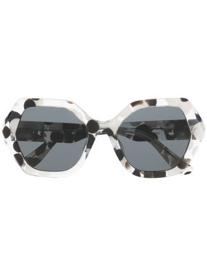 Dolce & Gabbana Eyewear tortoise hexagonal sunglasses - White