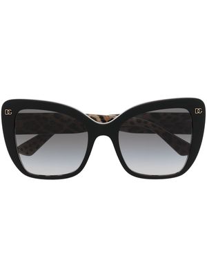 Dolce & Gabbana Eyewear tortoiseshell butterfly-frame sunglasses - Black