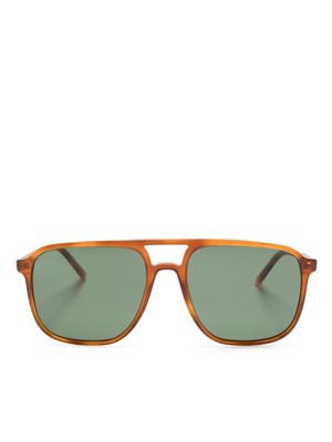 Dolce & Gabbana Eyewear tortoiseshell-effect pilot-frame sunglasses - Brown
