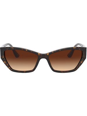 Dolce & Gabbana Eyewear tortoiseshell rectangular sunglasses - Brown
