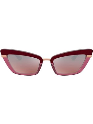Dolce & Gabbana Eyewear two tone cat-eye sunglasses - Red