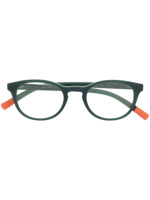 Dolce & Gabbana Eyewear two-tone round-frame glasses - Green