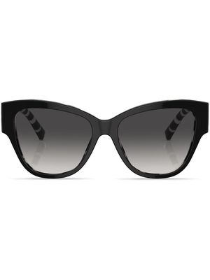 Dolce & Gabbana Eyewear zebra-print cat-eye sunglasses - Black