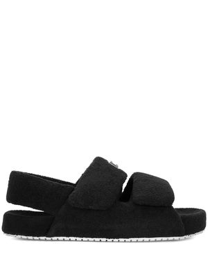 Dolce & Gabbana faux-fur sandals - Black