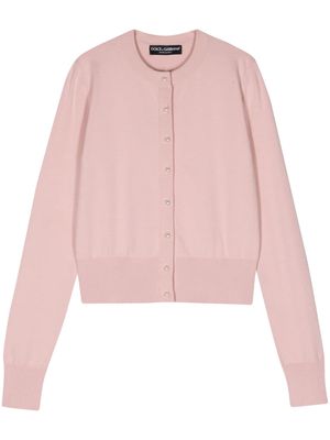 Dolce & Gabbana fine-knit cardigan - Pink