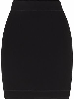 Dolce & Gabbana fitted jersey miniskirt - Black