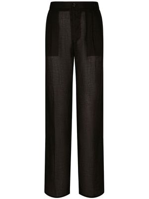 Dolce & Gabbana flared tailored-cut trousers - Black