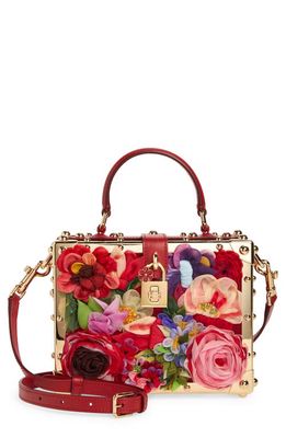Dolce & Gabbana Floral Box Bag in Red Multi