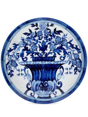Dolce & Gabbana floral-print porcelain plates - BLUE