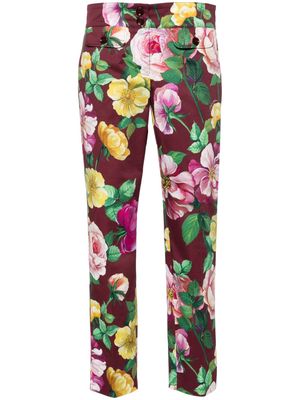 Dolce & Gabbana floral-print tailored trousers