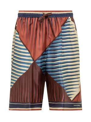 Dolce & Gabbana Geometric Logo Shorts