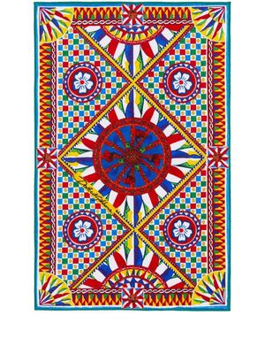 Dolce & Gabbana geometric pattern bath mat - Multicolour