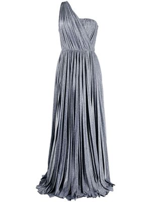 Dolce & Gabbana glittered off-shoulder dress - Blue