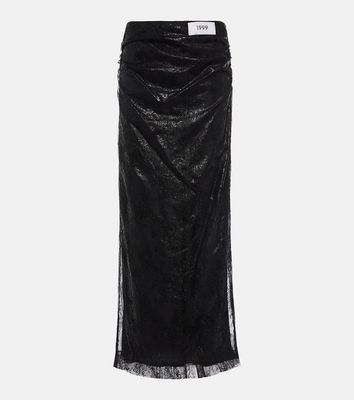 Dolce & Gabbana High-rise lace midi skirt