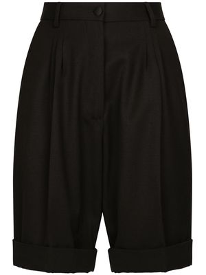 Dolce & Gabbana high-waist tailored shorts - Black