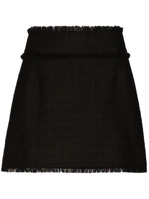 Dolce & Gabbana high-waist tweed miniskirt - Black