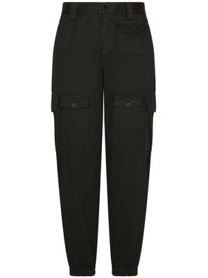 Dolce & Gabbana high-waisted cargo pants - Black