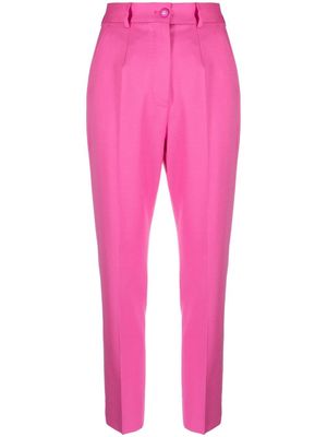 Dolce & Gabbana high-waisted tapered trousers - Pink