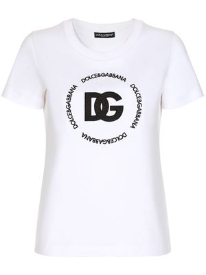 Dolce & Gabbana Interlock DG-logo T-shirt - White