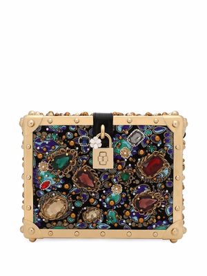 Dolce & Gabbana Jacquard Dolce Box top-handle bag - Black