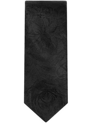 Dolce & Gabbana jacquard pointed tie - Black