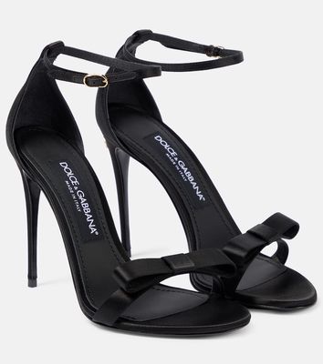 Dolce & Gabbana Keira bow-appliqué satin sandals