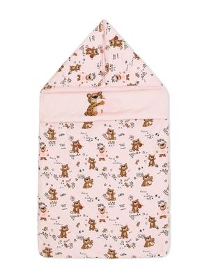 Dolce & Gabbana Kids all-over teddy-print sleep bag - Pink