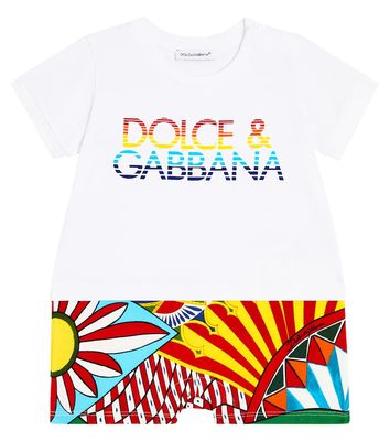 Dolce & Gabbana Kids Baby Carretto jersey playsuit