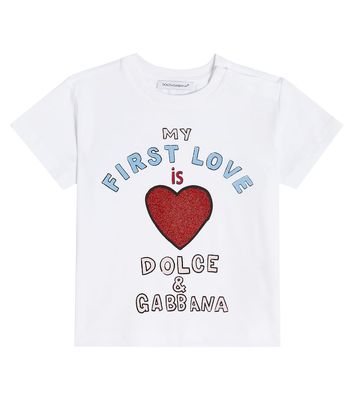 Dolce & Gabbana Kids Baby cotton-blend T-shirt